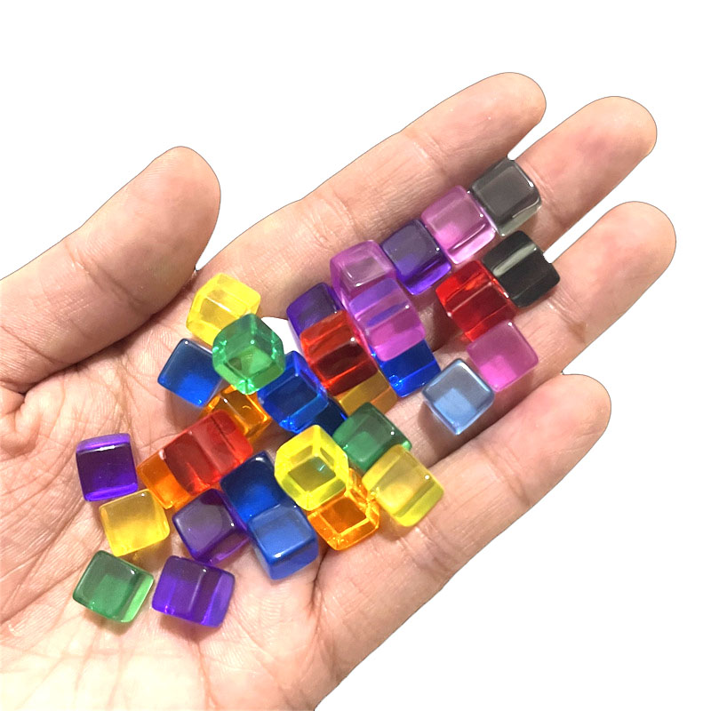 Board Game Hegemony - 100pcs/set 8mm Clear Cube Dice Chess