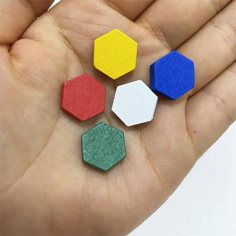 50 Pieces Wooden Hexagonal Pri - Board Game Hegemony review and price