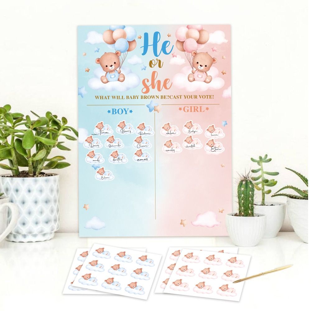 With Stickers Gender Revealed  - Board Game Festival review and price