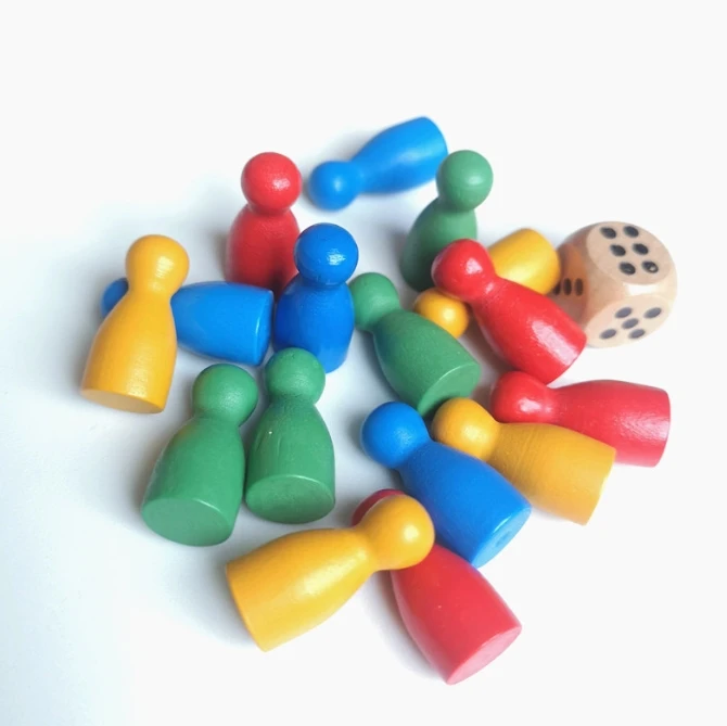 100 Pcs Colorful Wooden Chess  - Board Game Hegemony review and price