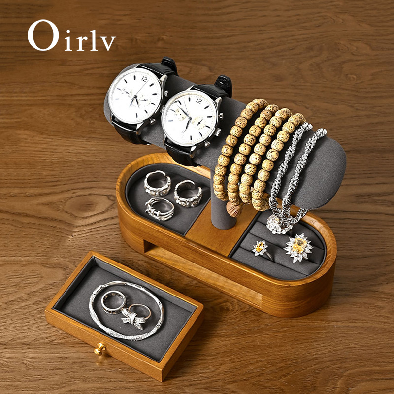 Oirlv Solid Wood Watch Organiz - Token Tray Organizer review and price