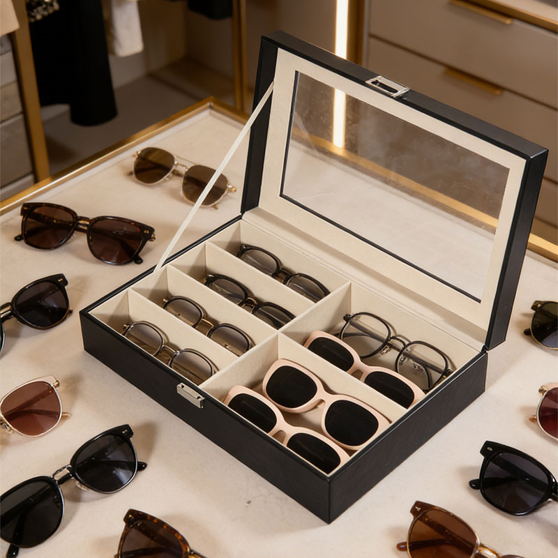 Black 6-Compartment Eyeglass S - Token Tray Organizer review and price