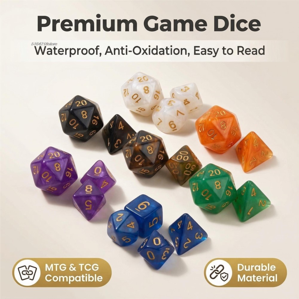 7pcs Set Dice Board Games Roll - Board Game Hegemony review and price