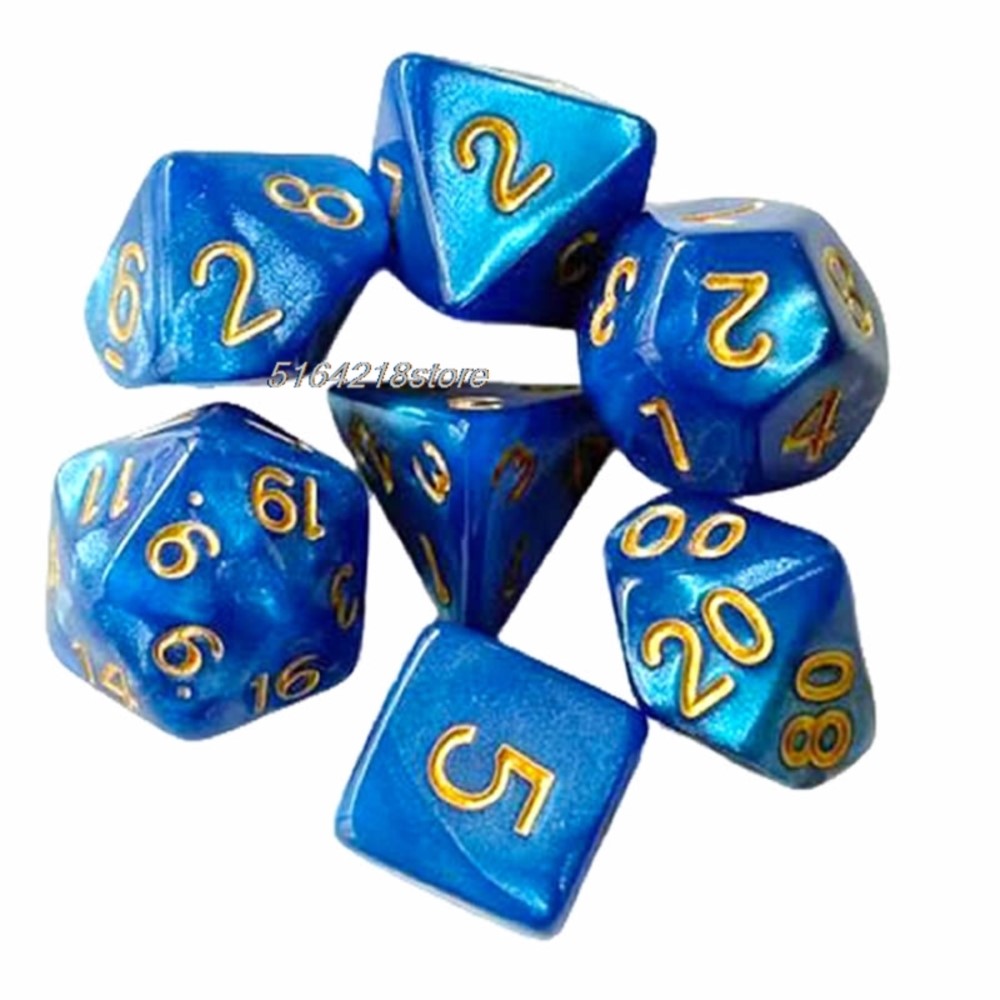 7pcs Set Dice Board Games Roll - Board Game Hegemony review and price