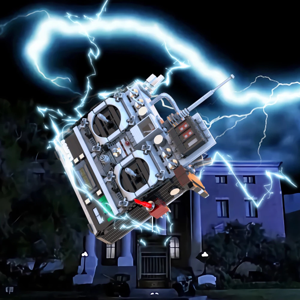 Gobricks MOC Doc Brown's DeLor - Board Game Jumanji review and price